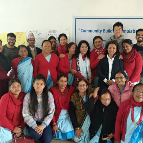 ネパールにおけるコミュニティ災害対応能力強化及び社会的弱者のための災害後心理社会的支援事業」（2018年3月〜2019年3月）